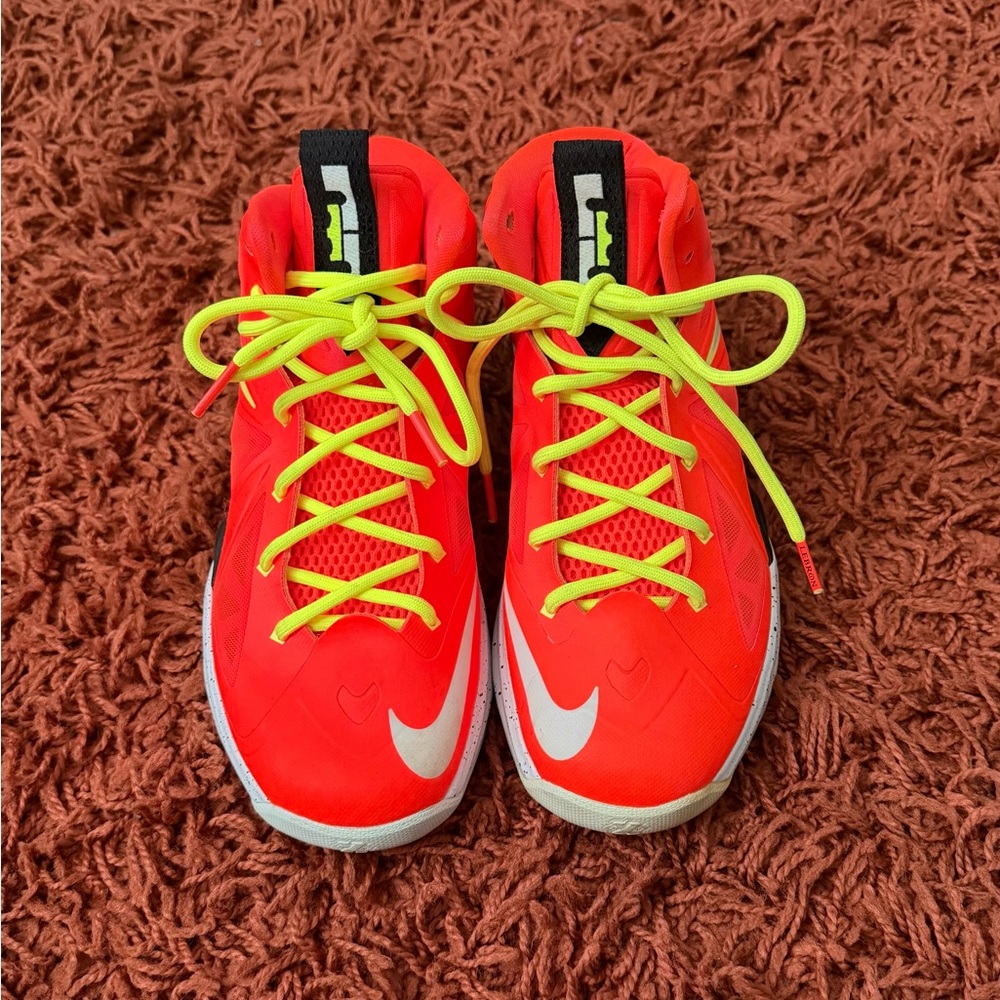 LeBron James Sneakers with Neon Accents